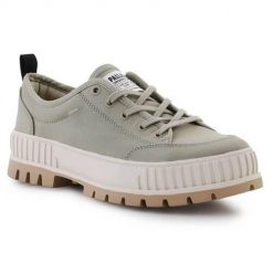 Buty do chodzenia unisex Palladium Pallashock Lo Organic 2. Brązowe obuwie sportowe damskie Palladium, z materiału, bez zapięcia, trekkingowe. Za 547.00 zł.