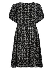 Sublevel Sukienka w kolorze czarno-białym rozmiar: XL. Czarne sukienki damskie Sublevel, bez wzorów, z wiskozy, bez ramiączek. Za 109.78 zł.