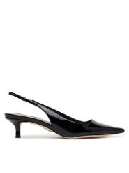 Steve Madden Czółenka Kari SM11003377 Czarny. Czarne czółenka damskie Steve Madden, bez wzorów, ze skóry, bez obcasa. Za 239.99 zł.