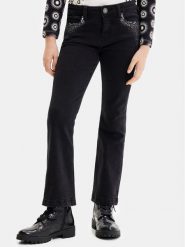 Desigual Jeansy 23WGDD06 Czarny Regular Fit. Czarne jeansy dziewczęce Desigual, bez wzorów, z bawełny. Za 189.99 zł.