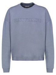 Sublevel Bluza w kolorze niebieskim rozmiar: S. Niebieskie bluzy damskie Sublevel, s, z aplikacjami, z bawełny, bez kaptura. Za 105.38 zł.