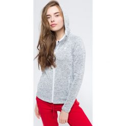 Bluza damska BLD302 - chłodny jasny szary. Szare bluzy damskie 4F, na lato, z dzianiny. W wyprzedaży za 119.99 zł.