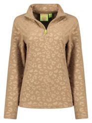 Geographical Norway Bluza polarowa w kolorze beżowym rozmiar: XL. Brązowe bluzy damskie Geographical Norway, xl, bez wzorów, z polaru, bez kaptura. Za 71.95 zł.