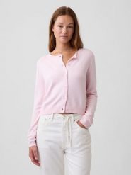 GAP Kardigan w kolorze jasnoróżowym rozmiar: XS. Różowe kardigany damskie GAP, xs, bez wzorów. Za 144.95 zł.