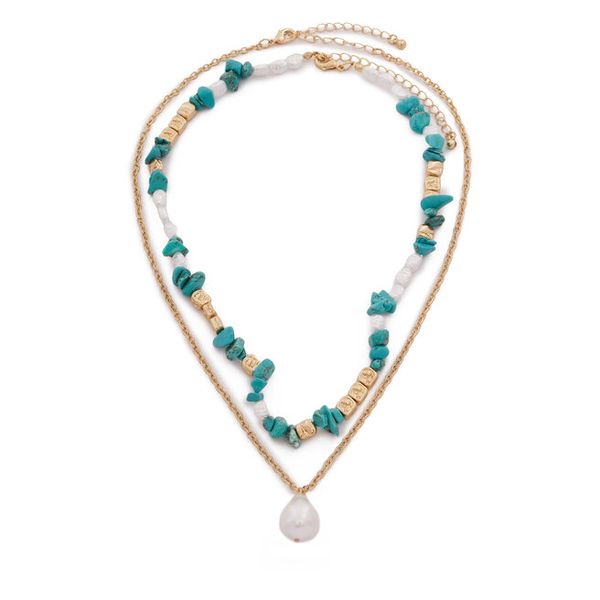 Zestaw naszyjników Aldo. Niebieskie naszyjniki damskie ALDO. Za 69.99 zł.