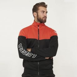 Kurtka Ontario Senior do biegania i aktywności outdoor czarno-koralowa. Czarne kurtki damskie LEGEA, l, bez wzorów, z bawełny, bez kaptura. Za 92.00 zł.