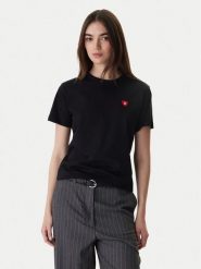 HUGO T-Shirt Damacia 50562145 Czarny Regular Fit. Czarne t-shirty damskie Hugo, xs, bez wzorów, z bawełny, bez kołnierzyka. Za 279.99 zł.