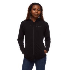 Bluza turystyczna rozpinana damska Black Diamond Mountain Transparency. Czarne bluzy damskie Black Diamond, xs, bez wzorów, bez kaptura. Za 192.99 zł.
