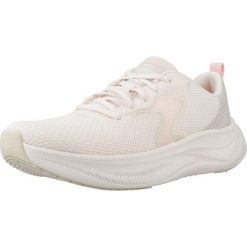 Buty SKECHERS CLOUDE Biały. Białe obuwie trekkingowe damskie Skechers, z materiału, bez zapięcia. Za 315.99 zł.