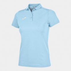 Koszulka polo do tenisa damska Joma Hobby. Niebieskie koszulki damskie Joma, xl, bez wzorów, bez kołnierzyka, bez ramiączek. Za 117.05 zł.