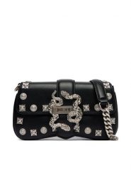 Just Cavalli Torebka 80RA4BA7 ZSE07 Czarny. Czarne torebki wieczorowe damskie Just Cavalli, bez wzorów, ze skóry, bez dodatków. Za 829.99 zł.