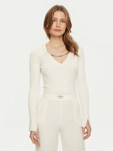 Marciano Guess Sweter 5RGR17 5613Z Écru Regular Fit. Swetry klasyczne damskie Marciano Guess, l, z wiskozy, bez kołnierzyka. Za 289.99 zł.