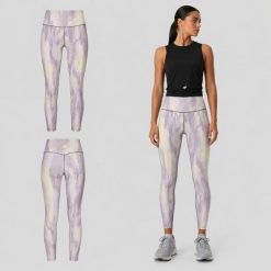 LEGGINSY DAMSKIE 4F TRENINGOWE SZYBKOSCHNĄCE Z WYSOKIM STANEM KOLOR ŻÓŁTY. Żółte legginsy damskie 4F, l, bez wzorów, z materiału. Za 110.71 zł.
