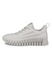 Ecco Skórzane sneakersy w kolorze szarym rozmiar: 37. Szare obuwie sportowe damskie ECCO, bez zapięcia. Za 351.38 zł.