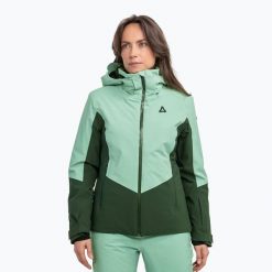 Kurtka narciarska damska Schöffel Safuna. Zielone kurtki damskie Schöffel, na zimę, m, bez wzorów, z elastanu, bez kaptura. Za 1,599.00 zł.