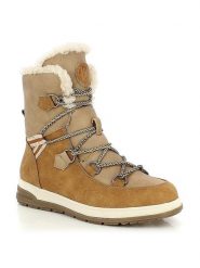 Kimberfeel Botki zimowe "Abigail" w kolorze jasnobrązowym rozmiar: 36. Brązowe botki damskie Kimberfeel, na zimę, z materiału, bez obcasa, bez zapięcia. Za 347.99 zł.