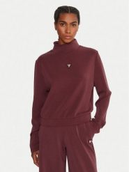 Guess Bluza Olympe V4YQ05 KCAY2 Bordowy Regular Fit. Czerwone bluzy damskie Guess, l, z aplikacjami, z syntetyku, bez kaptura. Za 279.99 zł.