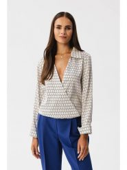 Stylove Bluzka w kolorze kremowym rozmiar: XL. Brązowe bluzki damskie Stylove, xl, bez wzorów, bez kołnierzyka, bez ramiączek. Za 188.85 zł.