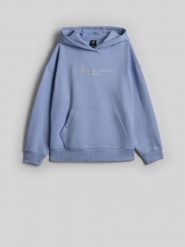 4F Bluza dresowa loose z kapturem damska - niebieska S. Niebieskie bluzy damskie 4F, s, bez wzorów, z bawełny, z kapturem. Za 189.99 zł.