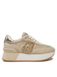 Liu Jo Sneakersy BA5035 PX618 S3666 Beżowy. Brązowe obuwie sportowe damskie Liu Jo, ze skóry, bez zapięcia. Za 359.99 zł.