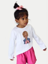 Mayoral Bluzka 3020 Biały Regular Fit. Białe bluzki i koszule dziewczęce Mayoral, bez wzorów, z bawełny, bez kołnierzyka, bez ramiączek. Za 99.99 zł.