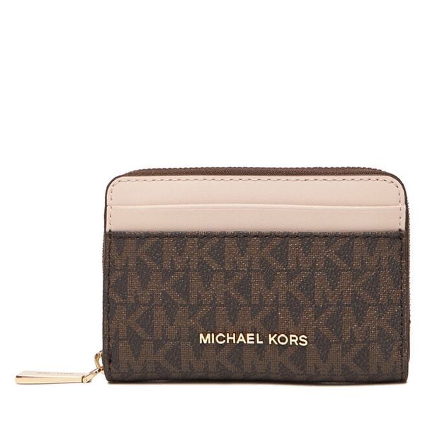 Portfel MICHAEL Michael Kors. Brązowe portfele damskie MICHAEL Michael Kors, bez wzorów. Za 299.99 zł.
