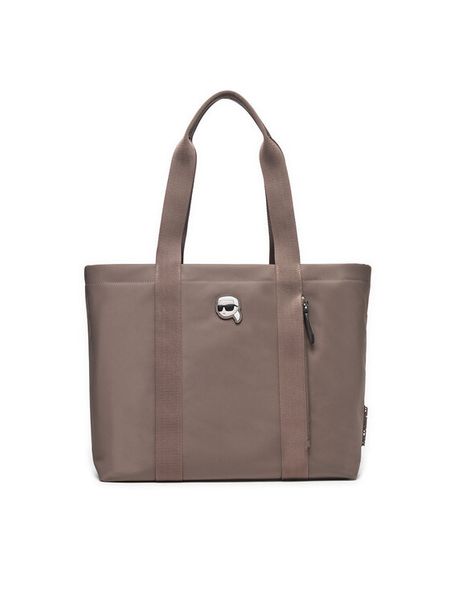 KARL LAGERFELD Torebka 235W3247 Beżowy. Brązowe shopper bag KARL LAGERFELD, z materiału, bez dodatków. Za 679.99 zł.