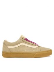Vans Tenisówki Old Skool VN000D6WHK11 Beżowy. Brązowe trampki damskie Vans, bez wzorów, ze skóry, bez zapięcia. Za 369.99 zł.