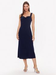 DKNY Sukienka koktajlowa Cowl Neck Sleeveless DD3C3620 Granatowy Regular Fit. Niebieskie sukienki damskie DKNY, bez wzorów, z syntetyku, wizytowe, bez ramiączek. Za 409.99 zł.