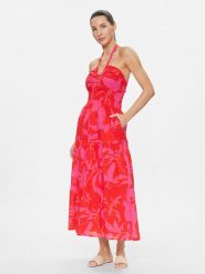Seafolly Sukienka letnia SEAFOLLY-55162-DR Czerwony Regular Fit. Czerwone sukienki damskie Seafolly, bez wzorów, z bawełny, bez ramiączek. Za 1,309.00 zł.