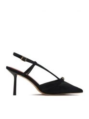 Eva Minge Szpilki EO-MARY-01 Czarny. Czarne szpilki damskie Eva Minge, bez wzorów, ze skóry, bez obcasa, na szpilce, bez zapięcia. Za 399.99 zł.
