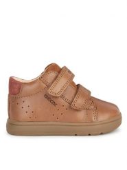 Geox Sneakersy B Biglia Boy B044DD 0CL22 C6001 Brązowy. Brązowe buty sportowe chłopięce Geox, ze skóry, bez zapięcia. Za 209.99 zł.