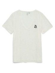 Vero Moda Koszulka w kolorze białym rozmiar: XL. Białe bluzki damskie Vero Moda, s, bez wzorów, z materiału, bez kołnierzyka, bez ramiączek. Za 61.17 zł.