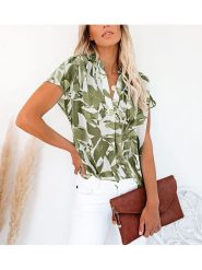 LA Angels Bluzka w kolorze kremowo-oliwkowym rozmiar: M. Brązowe bluzki damskie LA Angels, m, bez wzorów, bez kołnierzyka, bez ramiączek. Za 158.10 zł.