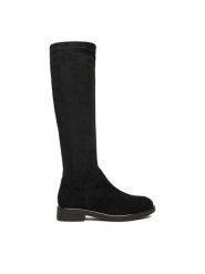 Lasocki Kozaki CEO-RST-56006-02 Czarny. Czarne kozaki damskie Lasocki, ze skóry, bez obcasa, na płaskiej podeszwie, bez zapięcia. Za 299.99 zł.