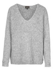 Herrlicher Sweter "Lini" w kolorze szarym rozmiar: XL. Szare swetry klasyczne damskie Herrlicher, xl, ze splotem, bez kołnierzyka. Za 207.39 zł.