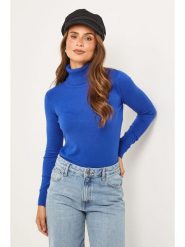 Soft Cashmere Golf w kolorze niebieskim rozmiar: 38/40. Niebieskie golfy damskie Soft Cashmere, bez wzorów, z kaszmiru, bez ramiączek. Za 126.95 zł.