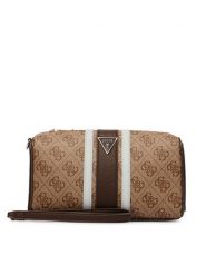 Guess Kosmetyczka PW7572 P6352 Brązowy. Brązowe kosmetyczki damskie Guess, ze skóry, bez dodatków. Za 264.99 zł.