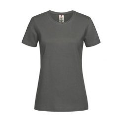 Damska Klasyczna Koszulka Organiczna O Dopasowanym Kroju. Niebieskie bluzki damskie Stedman, xl, bez wzorów, klasyczne, bez kołnierzyka, bez ramiączek. Za 41.99 zł.