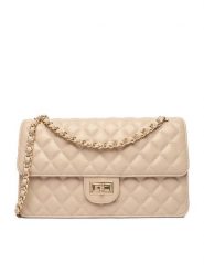 Badura Torebka TYL00490 Beżowy. Brązowe torebki klasyczne damskie Badura, z materiału, bez dodatków. Za 229.99 zł.