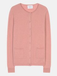 Perfect Cashmere Kaszmirowy kardigan "Amy" w kolorze jasnoróżowym rozmiar: L. Różowe kardigany damskie Perfect Cashmere, l, bez wzorów, z kaszmiru. Za 298.67 zł.