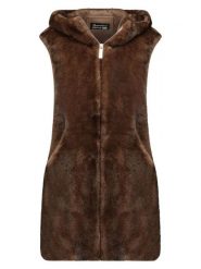 Geographical Norway Kamizelka "Variana" w kolorze brązowym rozmiar: S. Brązowe kamizelki damskie Geographical Norway, s, bez wzorów, bez kaptura. Za 290.82 zł.