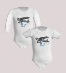 PZL P.24 — body. Body niemowlęce nikiniki, bez wzorów, z bawełny, bez kołnierzyka, bez ramiączek. Za 59.00 zł.