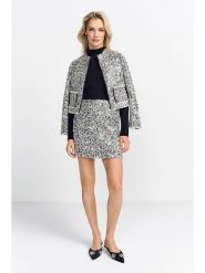 Rich & Royal Spódnica w kolorze srebrnym rozmiar: 36. Szare spódnice damskie Rich & Royal, na co dzień, bez wzorów, mini. Za 220.12 zł.