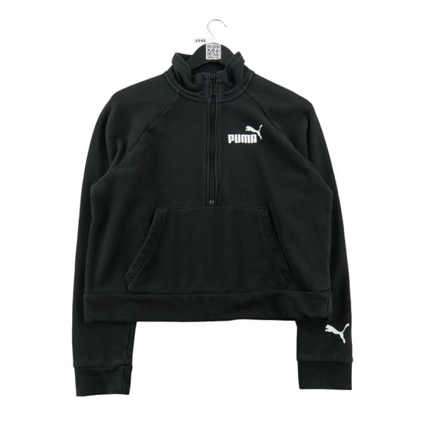 Bluza damska Demi-zip 589605-01. Czarne bluzy damskie Puma, m, bez wzorów, z dresówki, bez kaptura. Za 116.16 zł.