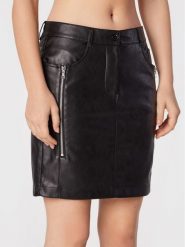 Marc Aurel Spódnica z imitacji skóry 2255 2020 92699 Czarny Regular Fit. Czarne spódnice damskie Marc Aurel, bez wzorów, ze skóry. Za 689.99 zł.