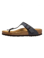 Birkenstock Japonki "Gizeh" w kolorze granatowym rozmiar: 40. Niebieskie klapki damskie Birkenstock, bez wzorów, z otwartym noskiem, bez obcasa, bez zapięcia. Za 239.86 zł.
