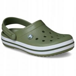 Chodaki Klapki Unisex Crocband 11016 Clog 38-39. Białe klapki damskie Crocs, bez wzorów, z materiału, bez obcasa, bez zapięcia. Za 289.99 zł.