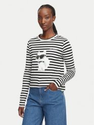 Karl Lagerfeld Jeans Bluzka B3W17043 Kolorowy Regular Fit. Bluzki damskie Karl Lagerfeld Jeans, m, bez wzorów, z bawełny, bez kołnierzyka, bez ramiączek. Za 484.99 zł.