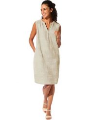 WITT WEIDEN Sukienka w kolorze beżowym rozmiar: 48. Brązowe sukienki damskie WITT WEIDEN, bez wzorów, z bawełny, bez ramiączek. Za 69.99 zł.